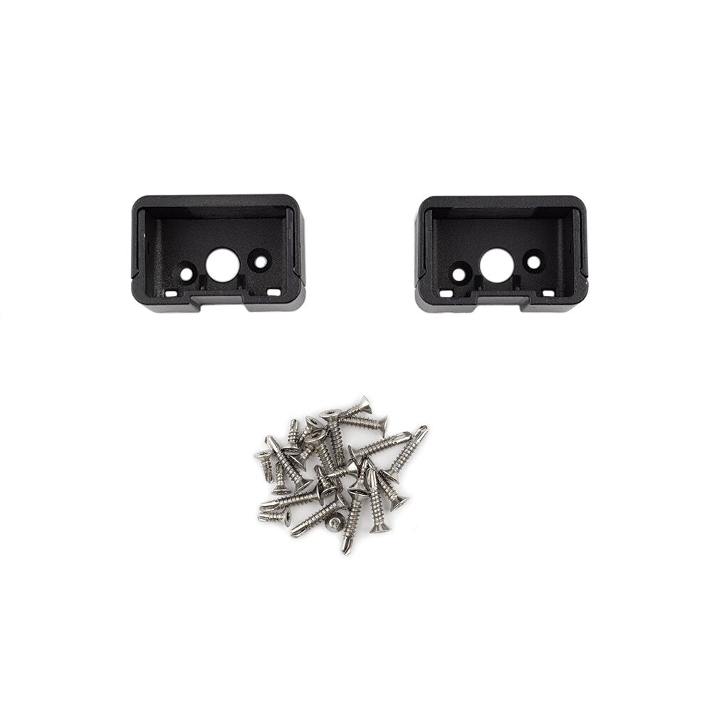 Deckorators 2.5-in x 2.4375-in Cable Railing Textured Black Aluminum Rail Bracket (2-Pack)