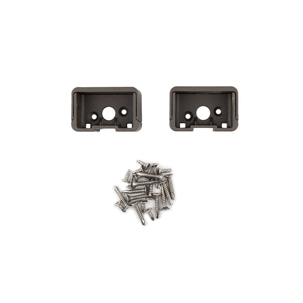 Deckorators 2.5-in x 2.4375-in Cable Railing Textured Bronze Aluminum Rail Bracket (2-Pack)