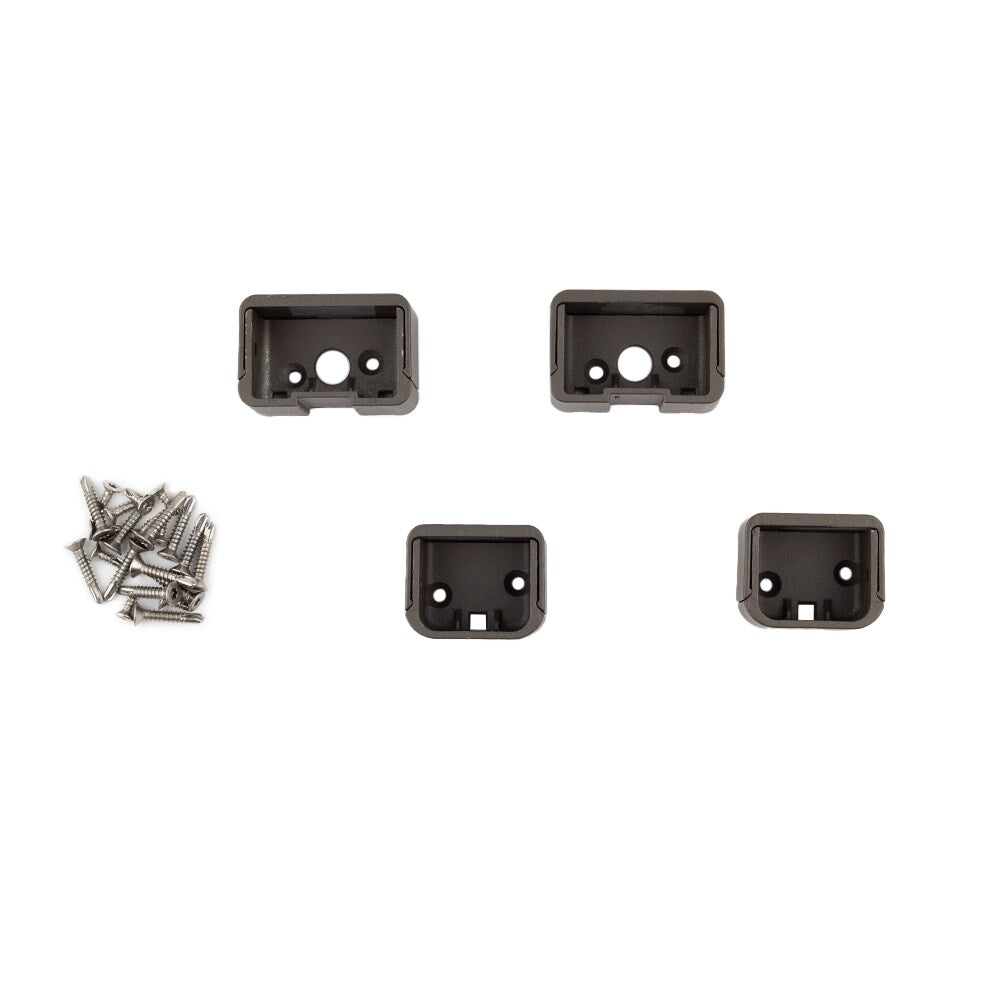 Deckorators 5.0625-in x 2.5-in Contemporary Aluminum Textured Bronze Aluminum Rail Bracket (4-Pack)