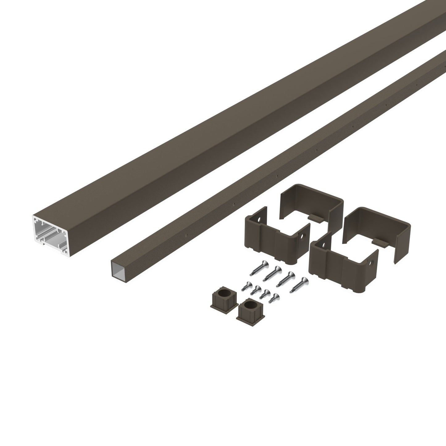 Deckorators Contemporary Cable 6-ft x 36-in Textured Bronze Aluminum Deck Cable Rail Kit