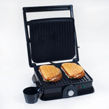 1400 W Silver Non-Stick Panini Press