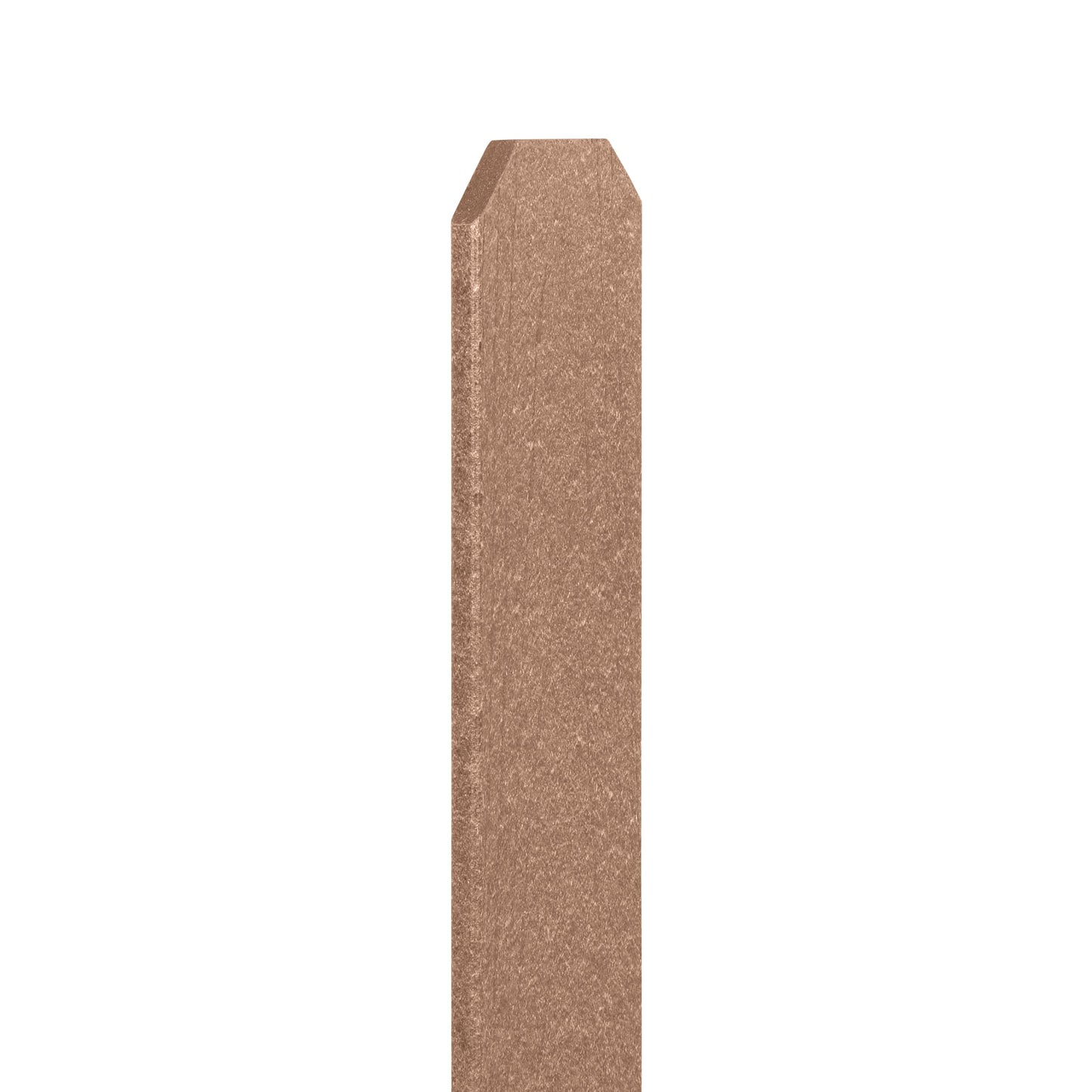 Natures Composites Composite Fence and Gate Picket - Dog Ear - Timber Brown - 3/8in. x 5in. x 5 3/4ft. (7-Pack)
