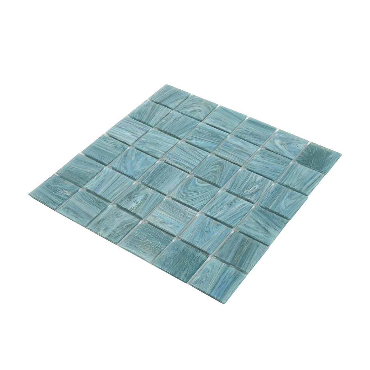Apollo Tile Celestial Yale Blue 12-in x 12-in Glossy Glass Uniform Squares Floor and Wall Tile (20-sq. ft/ Carton)