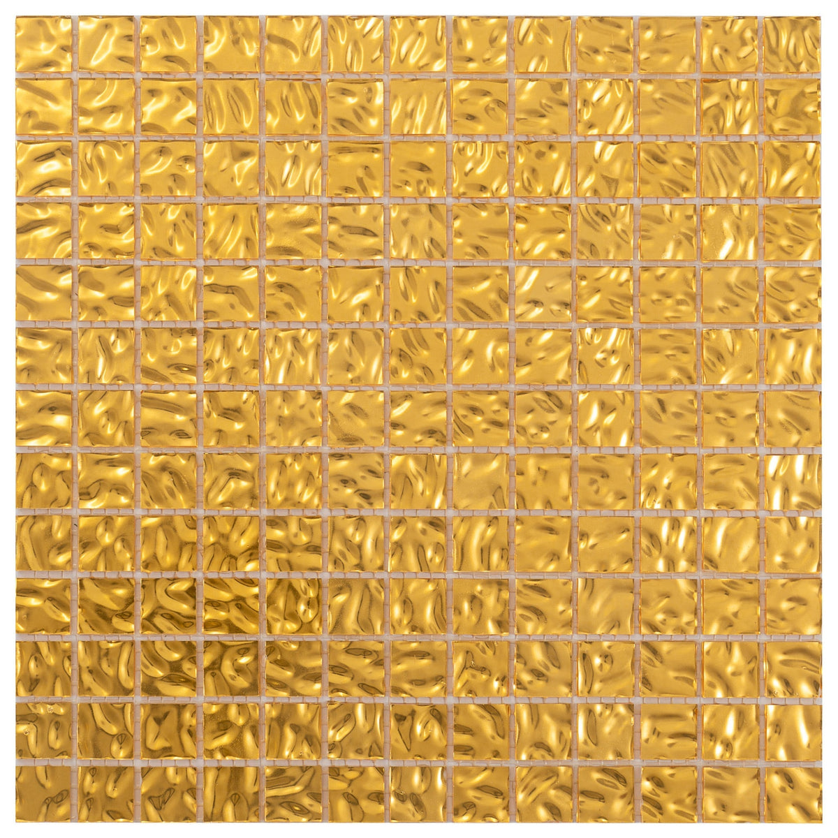 Apollo Tile Altin Shimmer Gold 12-in x 12-in Glossy Glass Uniform Squares Floor and Wall Tile (20-sq. ft/ Carton)