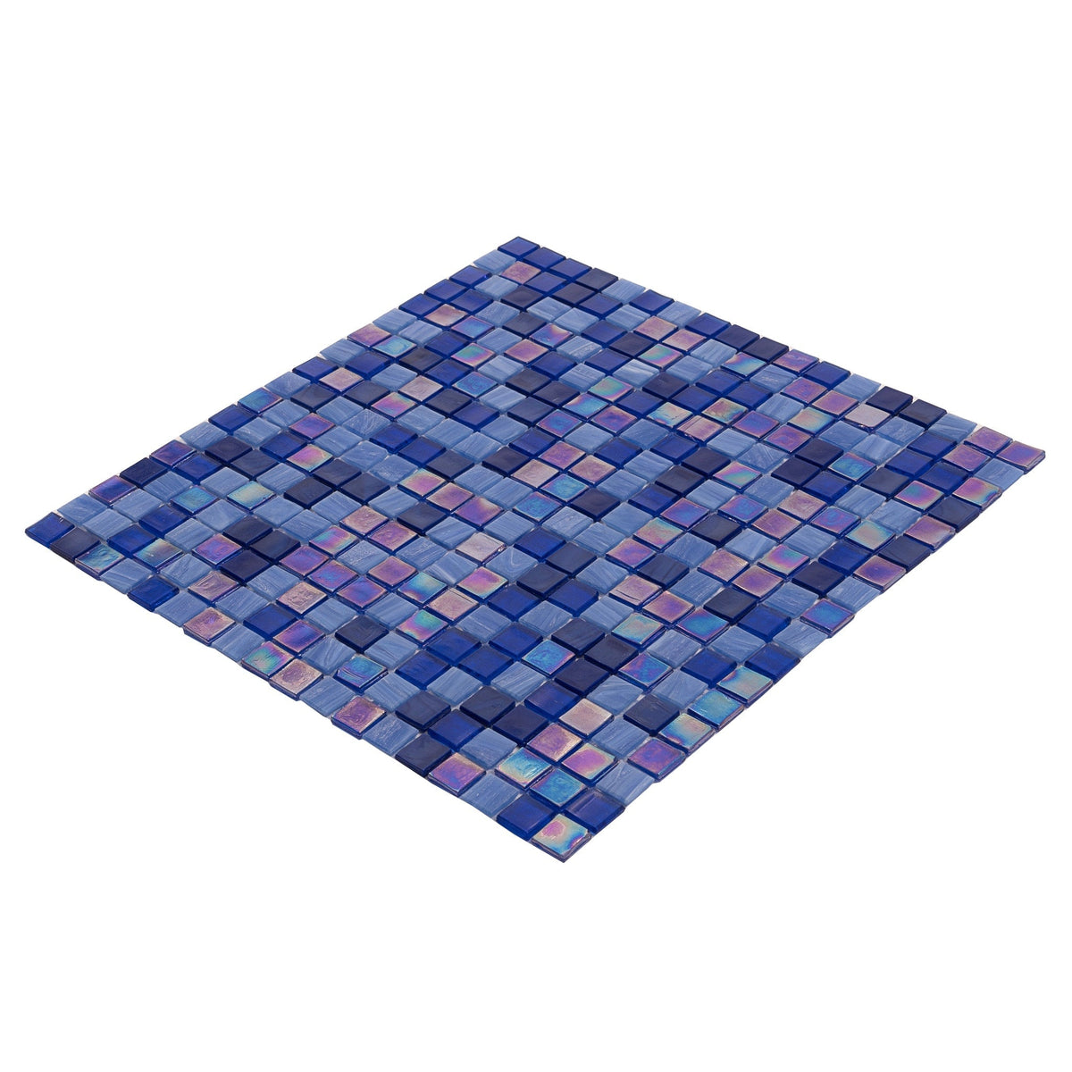 Apollo Tile Mingles Blue 11-1/2-in x 11-1/2-in Glossy Glass Uniform Squares Floor and Wall Tile (18.69-sq. ft/ Carton)
