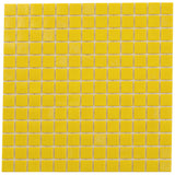 Apollo Tile Dune Lemon Yellow 12-in x 12-in Glossy Glass Uniform Squares Floor and Wall Tile (20-sq. ft/ Carton)