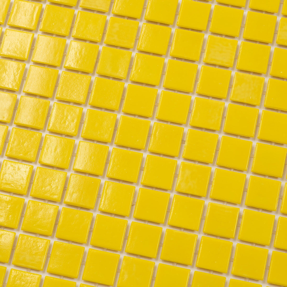 Apollo Tile Dune Lemon Yellow 12-in x 12-in Glossy Glass Uniform Squares Floor and Wall Tile (20-sq. ft/ Carton)