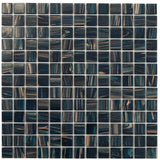Apollo Tile Celestial Berlin Blue 12-in x 12-in Glossy Glass Uniform Squares Floor and Wall Tile (20-sq. ft/ Carton)