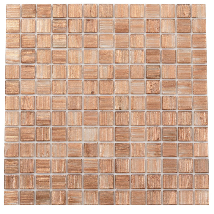 Apollo Tile Celestial Copper Brown 12-in x 12-in Glossy Glass Uniform Squares Floor and Wall Tile (20-sq. ft/ Carton)