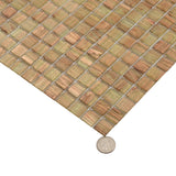 Apollo Tile Celestial Tortilla Brown 12-in x 12-in Glossy Glass Uniform Squares Floor and Wall Tile (20-sq. ft/ Carton)