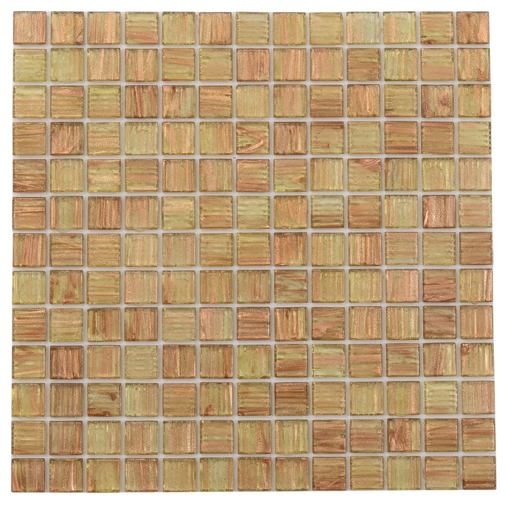 Apollo Tile Celestial Tortilla Brown 12-in x 12-in Glossy Glass Uniform Squares Floor and Wall Tile (20-sq. ft/ Carton)
