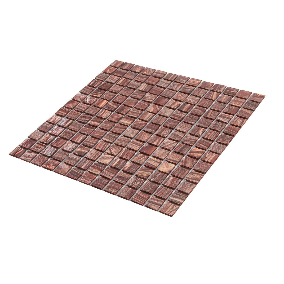 Apollo Tile Celestial Fire Brick Red 12-in x 12-in Glossy Glass Uniform Squares Floor and Wall Tile (20-sq. ft/ Carton)