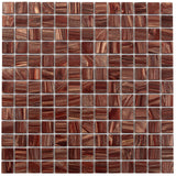 Apollo Tile Celestial Fire Brick Red 12-in x 12-in Glossy Glass Uniform Squares Floor and Wall Tile (20-sq. ft/ Carton)