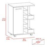 Siavonce Light Oak 8-Shelf Office Cabinet