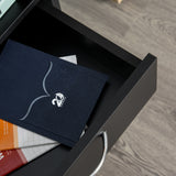 Siavonce Black 1-Shelf Office Cabinet
