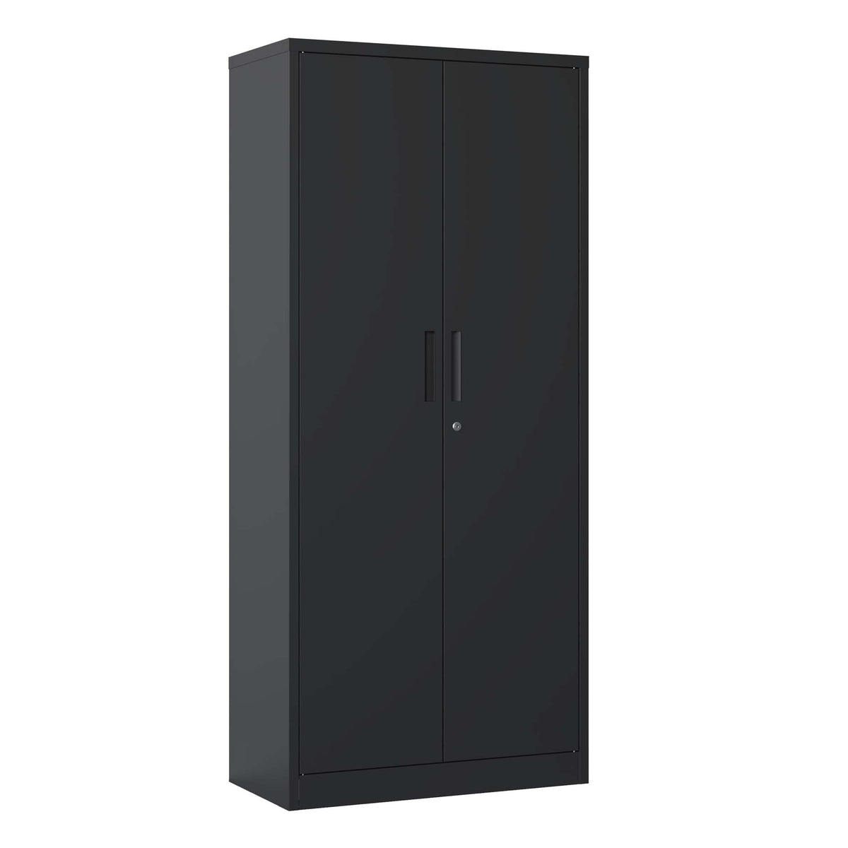 Siavonce Black 4-Shelf Office Cabinet