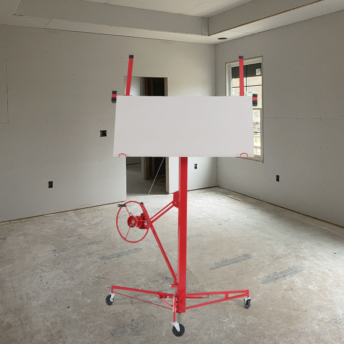 Maocao Hoom 11ft Red Drywall Lift 11-ft H x 53.5-in L x 53.5-in W Steel Drywall Lift