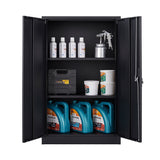 Siavonce Black 3-Shelf Office Cabinet