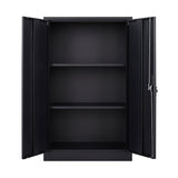 Siavonce Black 3-Shelf Office Cabinet