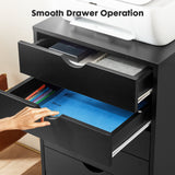 Siavonce Black Office Cabinet