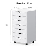 Siavonce White Office Cabinet