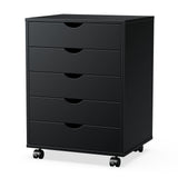 Siavonce Black Office Cabinet