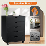 Siavonce Black Office Cabinet