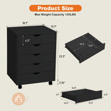 Siavonce Black Office Cabinet