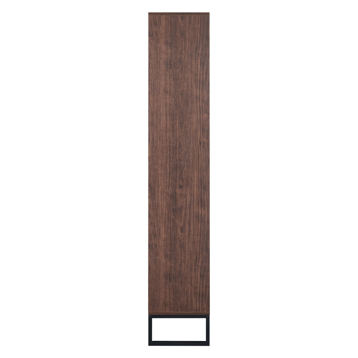 Siavonce Walnut 5-Shelf Office Cabinet