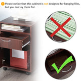 Siavonce Brown 1-Shelf Office Cabinet