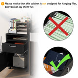 Siavonce Black 1-Shelf Office Cabinet