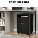 Siavonce Black 1-Shelf Office Cabinet