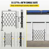 VEVOR 4.1-ft H x 5.5-ft W Black Board-on-board Security Composite Fence Panel