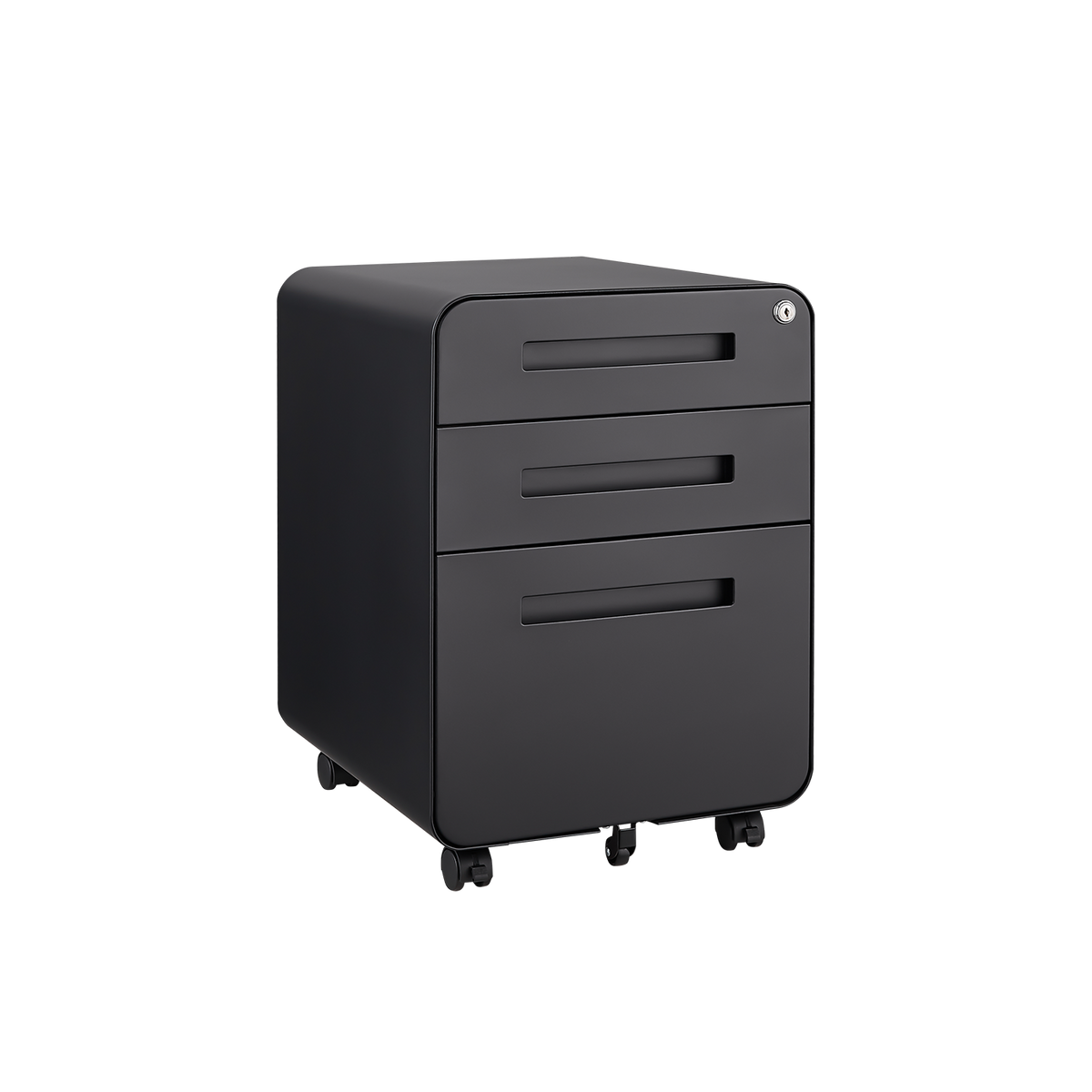 Mondawe Black 3-Drawer 15.75-in File Cabinet