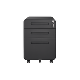 Mondawe Black 3-Drawer 15.75-in File Cabinet