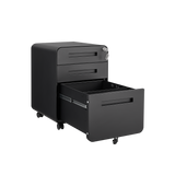 Mondawe Black 3-Drawer 15.75-in File Cabinet