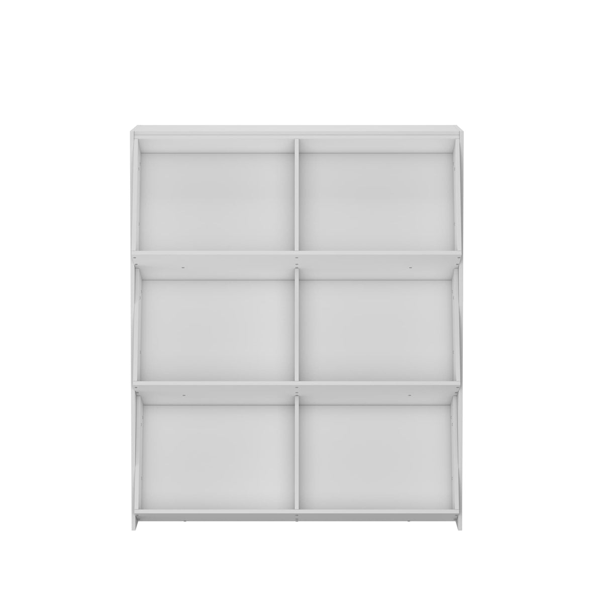 FUFU&GAGA 72-Bottle White Mdf Wine Cabinet