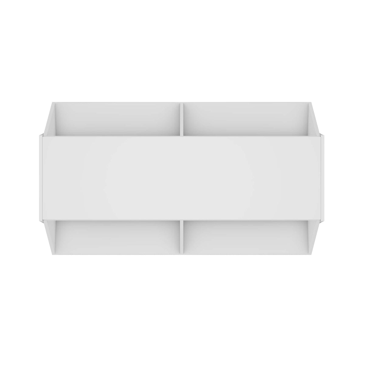 FUFU&GAGA 72-Bottle White Mdf Wine Cabinet