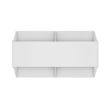 FUFU&GAGA 72-Bottle White Mdf Wine Cabinet