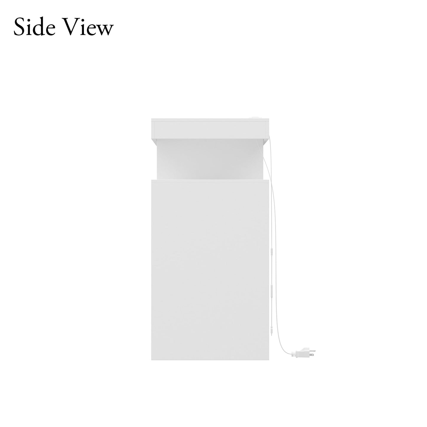 FUFU&GAGA Modern/Contemporary White Tv Cabinet Integrated Tv Mount (Accommodates TVs up to 48-in)
