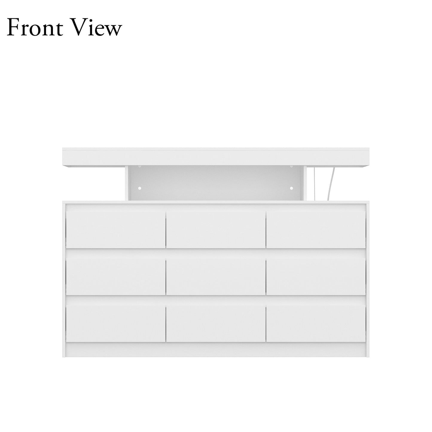 FUFU&GAGA Modern/Contemporary White Tv Cabinet Integrated Tv Mount (Accommodates TVs up to 48-in)