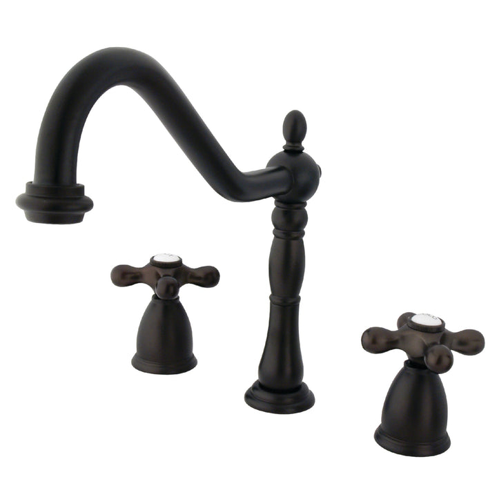 Elements of Design New Orleans Oil-Rubbed Bronze 2-Handle Deck-Mount Bridge Kitchen Faucet