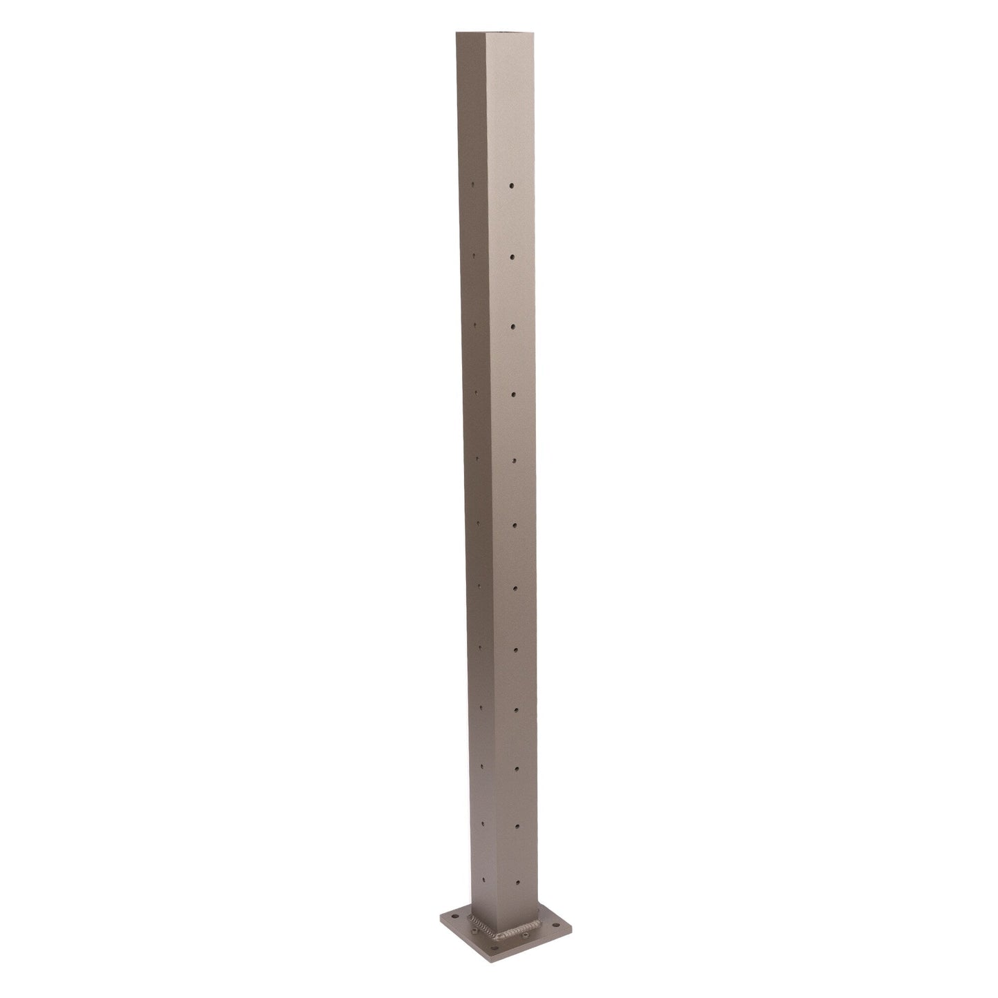 Deckorators Contemporary Cable 2.5-in x 2.5-in x 3-1/2-ft Textured Bronze Deck Corner Post