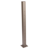 Deckorators Contemporary Cable 2.5-in x 2.5-in x 3-1/4-ft Textured Bronze Aluminum Deck Corner Post