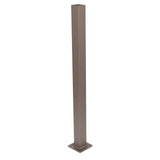 Deckorators Contemporary Cable 2.5-in x 2.5-in x 3-1/4-ft Textured Bronze Aluminum Deck Line Post