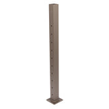 Deckorators Contemporary Cable 2.5-in x 2.5-in x 3-1/4-ft Textured Bronze Aluminum Deck End Post