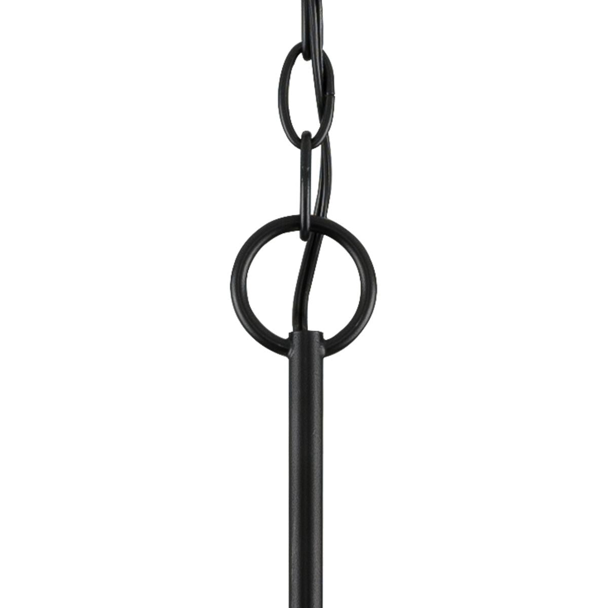 Progress Lighting Leyden 5-Light Matte Black Transitional Chandelier