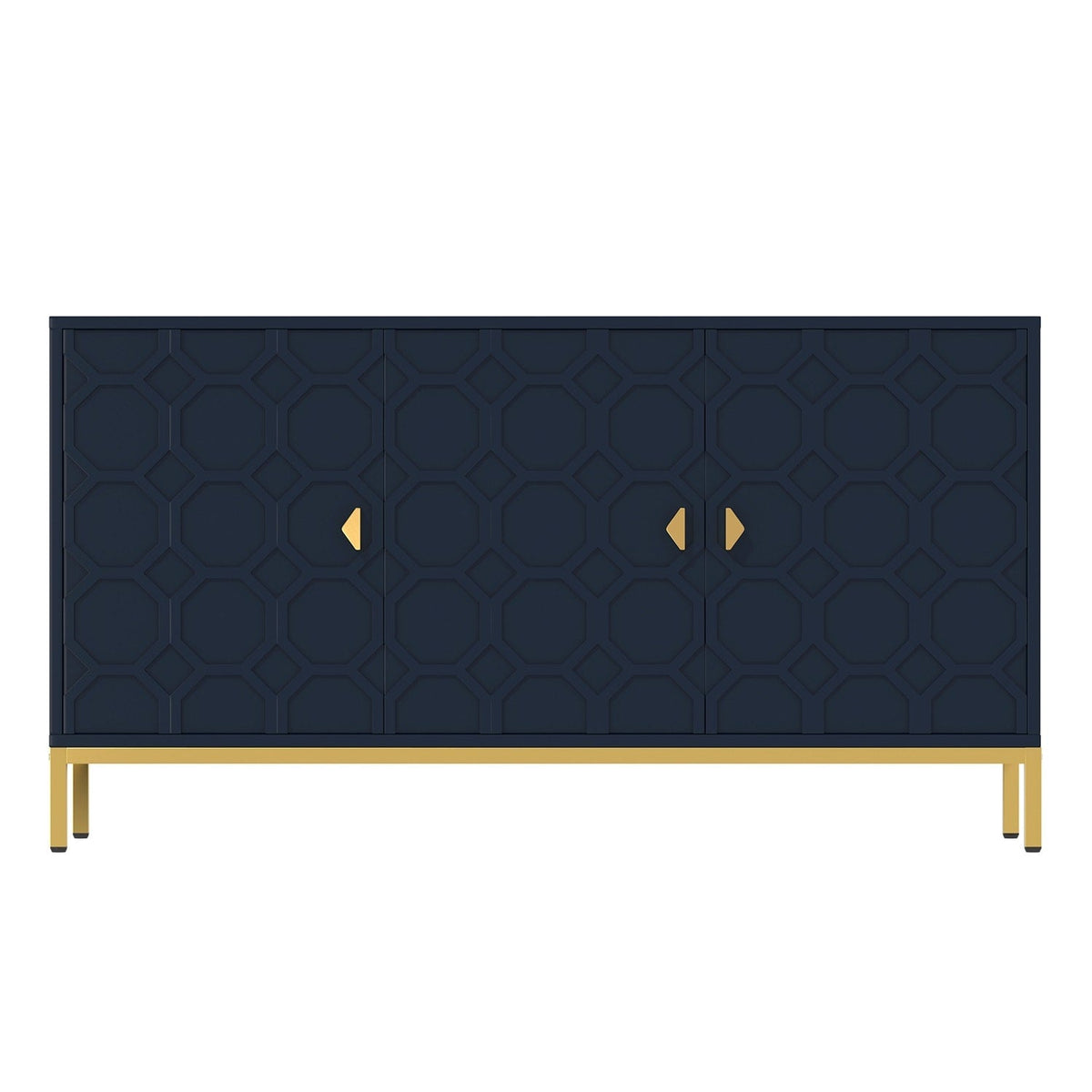 Mondawe 29.5 in. 3-Door Accent Cabinet, Blue