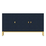 Mondawe 29.5 in. 3-Door Accent Cabinet, Blue