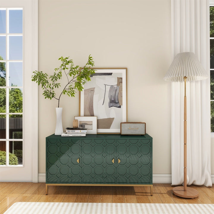 Mondawe 29.5 in. 3-Door Accent Cabinet, Green